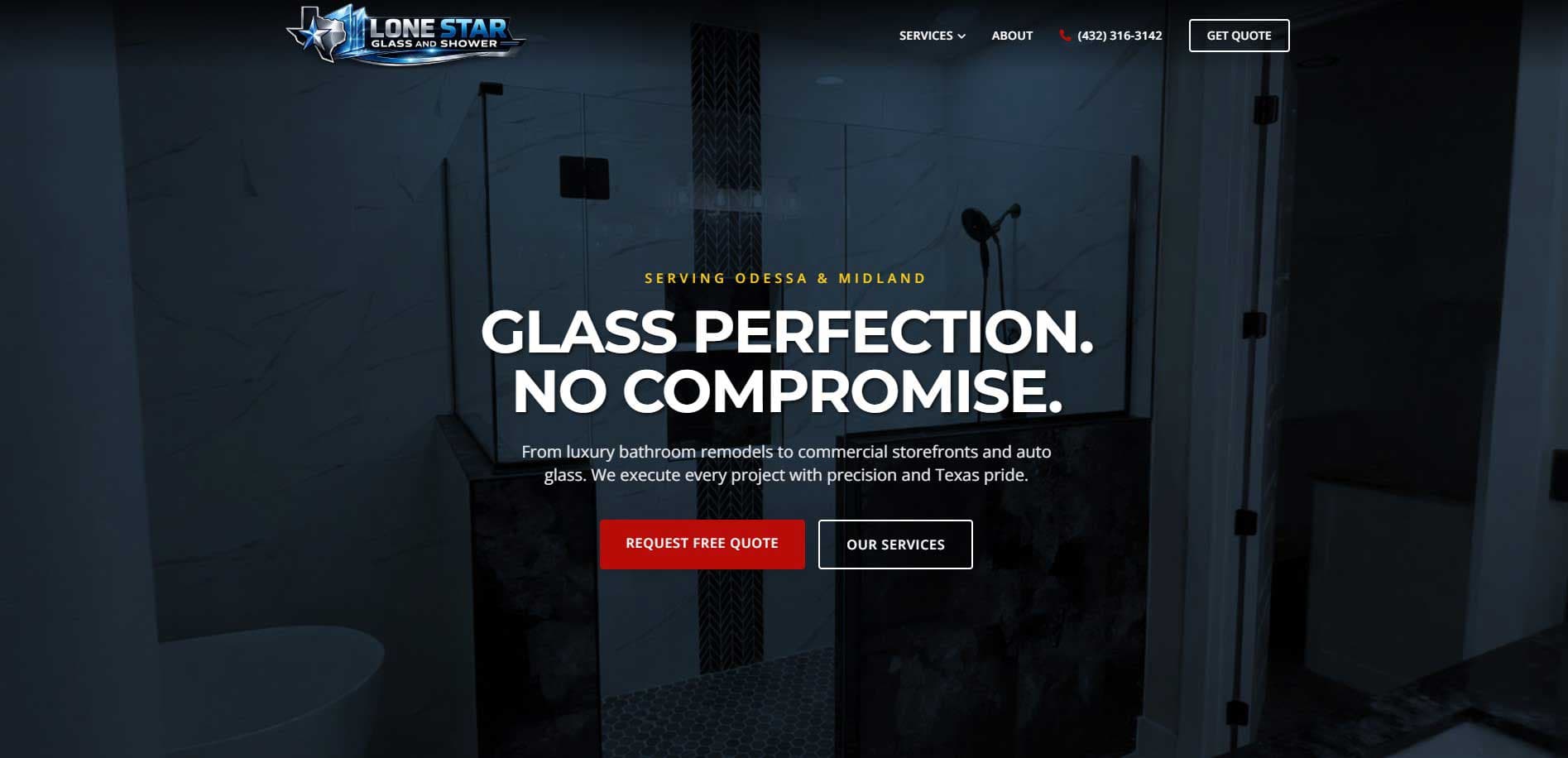 Lone Star Glass and Shower Website
